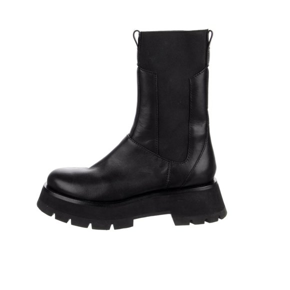 3.1 Phillip Lim Shoes - 3.1 Phillip Lim Kate Lug-Sole Leather Combat Boots  $600